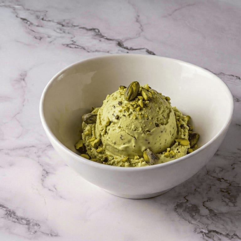 Indulge in Pistachio Ice Cream Delight