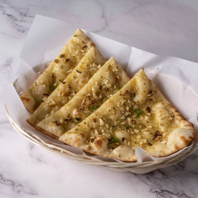 Delicious Garlic Naan Awaits